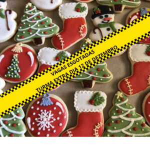 CURSO: BISCOITOS DECORADOS - INICIANTES - 13 DEZEMBRO SÁBADO - DAS 10H AS 18H